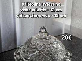 Vintažinė krištolinė sviestinė