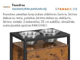 Šuns maisto dubenėlių spintelė