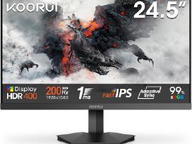 Naujas 25" 200hz, 1 Ms, Fhd 1080p Gar. 24 mėn.