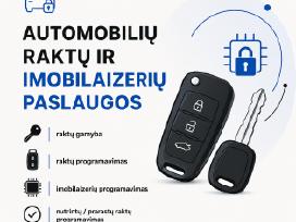 Automobilių raktų gamyba programavimas pririšimas