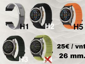 Apyrankės Garmin 20, 22, 26mm. (7.31)