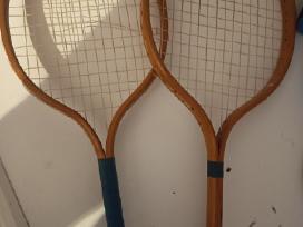 Vintažinės medinės badmintono raketės