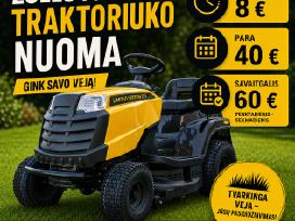 Žolės pjovimo traktoriuko nuoma