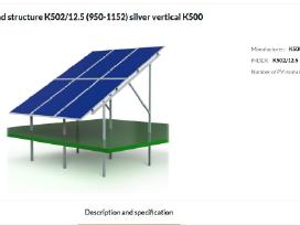 Antžeminė konstrukcija saulės elektrinei