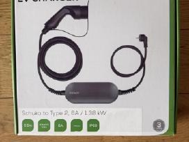 Elektromobilio įkrovimo kabelis Schuko to Type2
