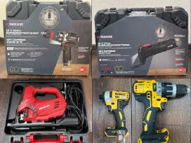 Parkside Performance, Dewalt, Einhell įrankiai