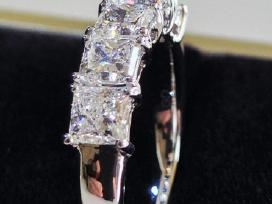 14k žiedas su sertifikuotais 2.05 ct. deimantais