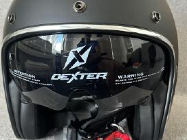 Motociklo šalmas Dexter dydis M juodas – 60€