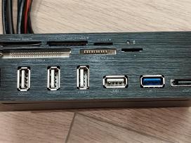 Usb, Sata jungčių panelė su kortelių skaitytuvu