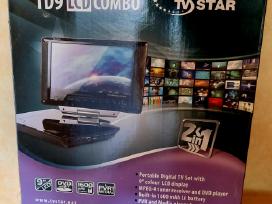 Nešiojamas 9 LCD TV Dvd CD Usb Sd