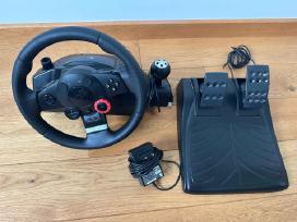 Logitech Driving Force GT žaidimų vairas + pėdalai
