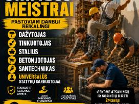 Universalus meistras pastovem darbui.