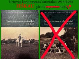 Ieškau „Lietuvos kariuomenės karininkai 1918–1953“