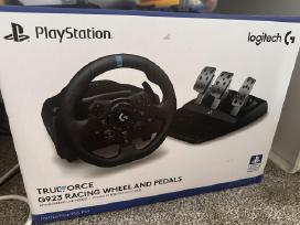 Logitech G923 Trueforce + pavarų svirtis