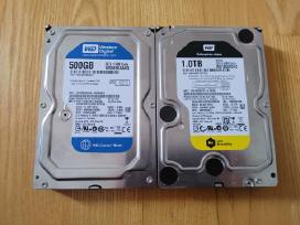 HDD diskai Wd western digital, 500gb ir 1tb