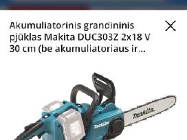 Akumuliatorinis grandininis pjūklas Makita Duc303z
