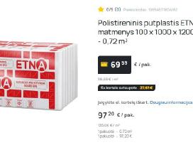 Eps100 polistirolas 0.72 kubo