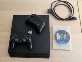 Playstation 4 Pro 1tb + 2 pulteliai + Žaidimas