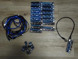 Pcie x1 į Pcie x16 Usb Riser adapteriai miningui
