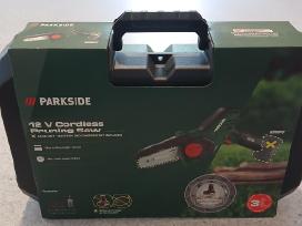 Akumuliatorinis 12v sodo pjūklas Parkside