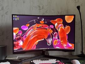 144hz Samsung G5 gaming monitorius, 32, lenktas