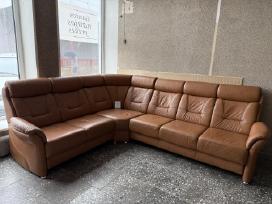 Natūralios odos vokiški baldai