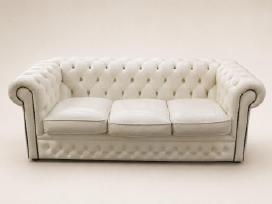 Chesterfield natūralios odos sofa