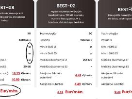 Pokalbių planai - pigiau! = Nepermokėk! =4,49eur