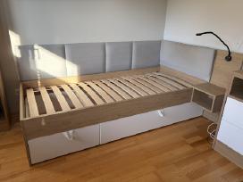 Viengulė lova į jaunuolio kambarį