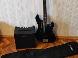Bosinė gitara Cort Gb34jj su kubu ir dėklu