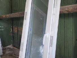 Pvc langas su orlaide ir ornamentiniu stiklu