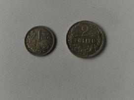 1 litas . 2 litu 1925 m - Originalai. Sidabras,