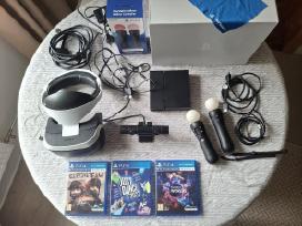 Ps Vr + kamera + Move valdikliai + žaidimai