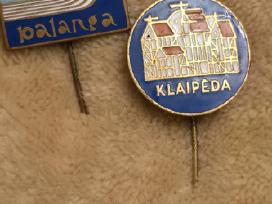 Vintažiniai ženkliukai Klaipėda 2 vnt. Palanga -1
