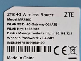 4G + Modemas Zte mf 286 d.