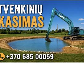 Tvenkiniai: tvenkinių kasimas, gilinimas, valymas!