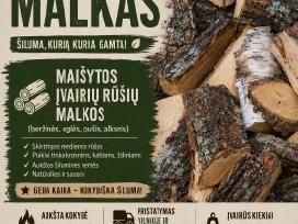 Beržinės malkos, sausos malkos, mix malkos Vilnius