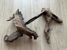Akvariumo dekoracijos natūralios medžio šakos