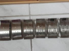 6 plieniniai serveteliu laikikliai stalo servirav.