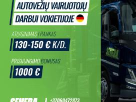 Autovežio vairuotojui - darbas Vokietijoje