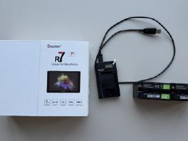 Bestview R7 monitorius + 2 galingos baterijos