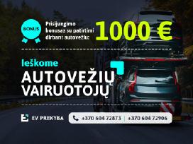 Darbas autovežio vairuotojams(-joms)
