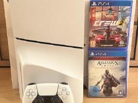 Playstation slim disk 1tb + žaidimai