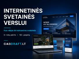 Internetinių svetainių kūrimas 9+ metų patirtis