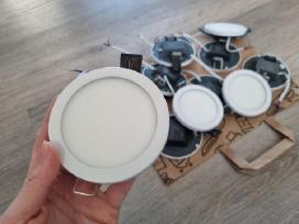 Įmontuojama LED panelė, D93mm, 8w, 4000k. 12 vnt
