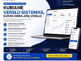 IT projektų, Web sistemų, ecommerce kūrimas