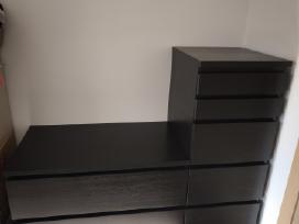 Parduodamas Ikea Malm komodu komplektas