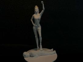 Išskirtinė 3D spausdinta statulėlė mergvakariui