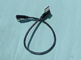 Usb-a Usb-c kabelis su 90 laipsniu jungtimis