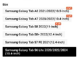 Naujas samsung tab s6 lite dėklas